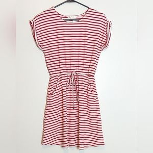 Red and White Striped Dress